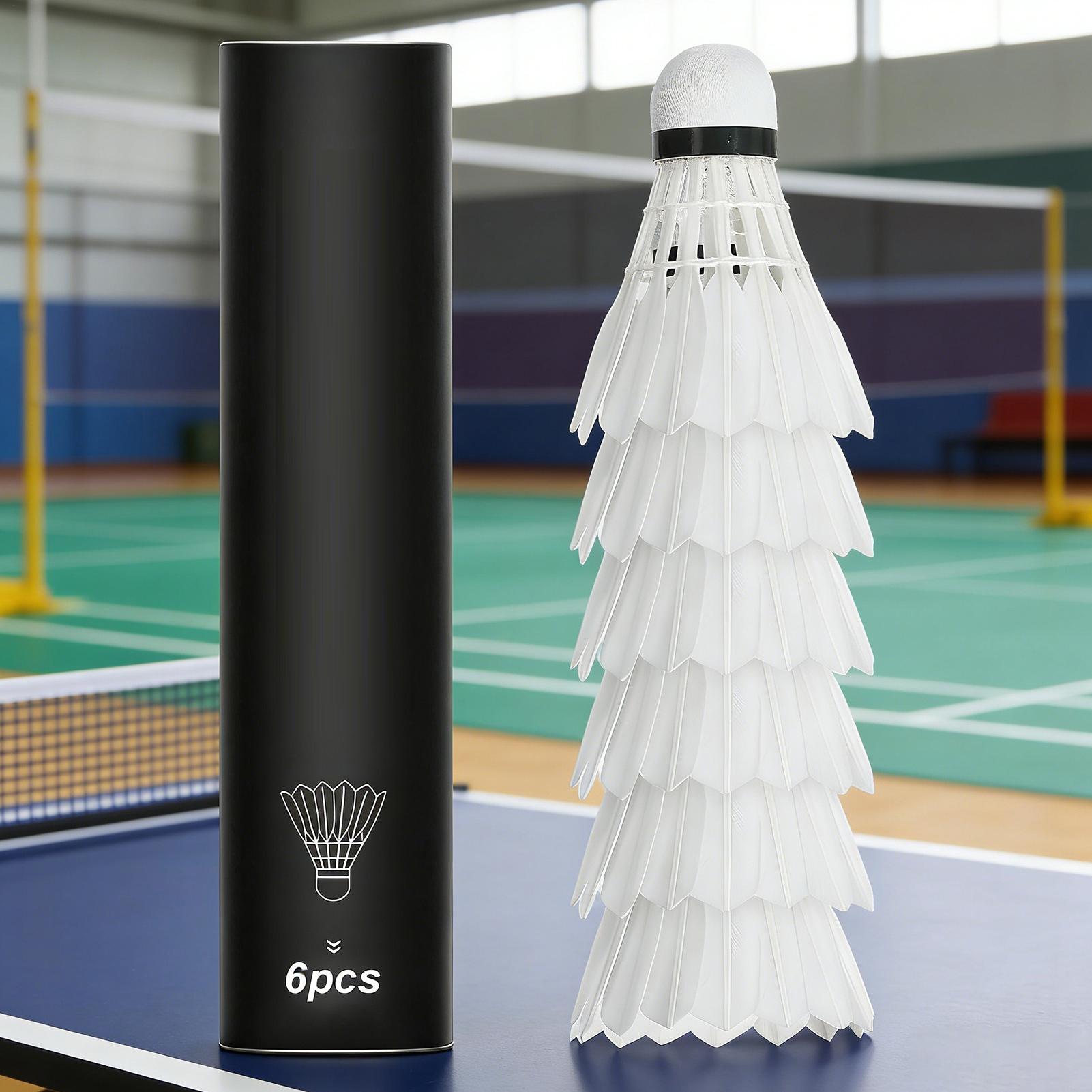 Badminton Nylon Shuttlecock - Badminton Shuttlecocks 6 Pack Training Shuttlecocks