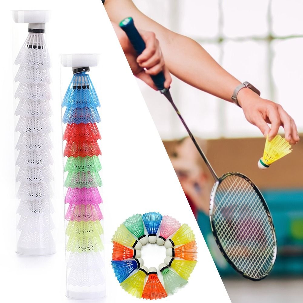 Badminton Nylon Shuttlecock - 6/12PCS Windproof Badminton Foam Ball Head