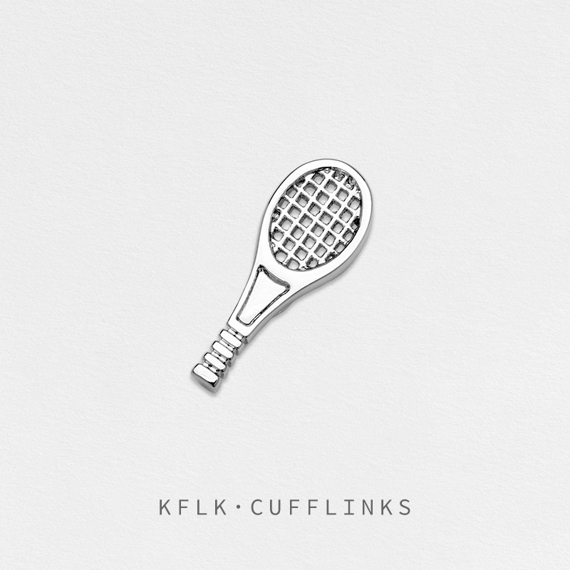 Badminton Logo - KFLK Fashion Tennis Racket Brooch Pins