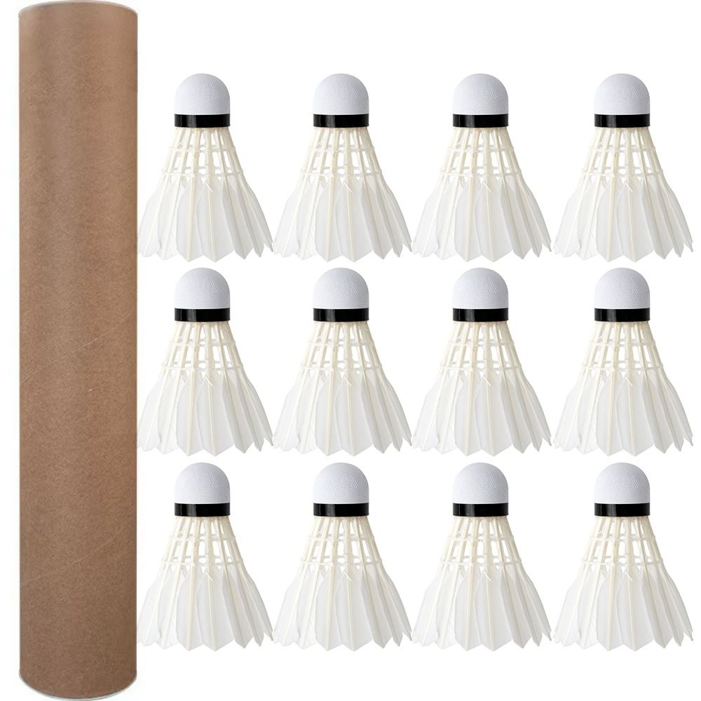 Badminton Nylon Shuttlecock - 3/6/12PCS Professional Badminton Shuttlecock Black Goose