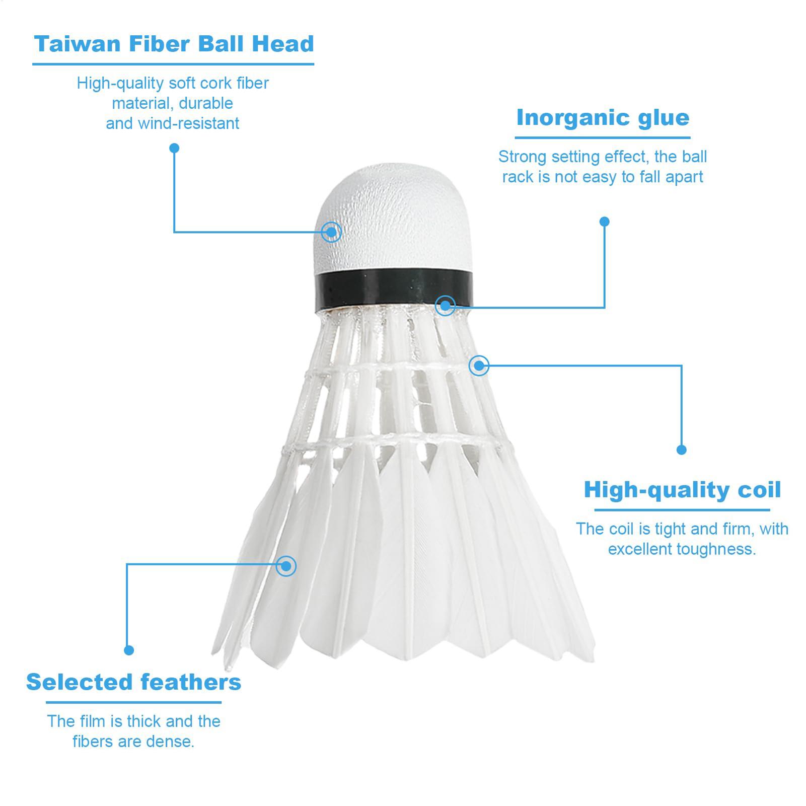 Badminton Shuttlecocks 6 Pack  - Badminton Nylon Shuttlecock recension och pris