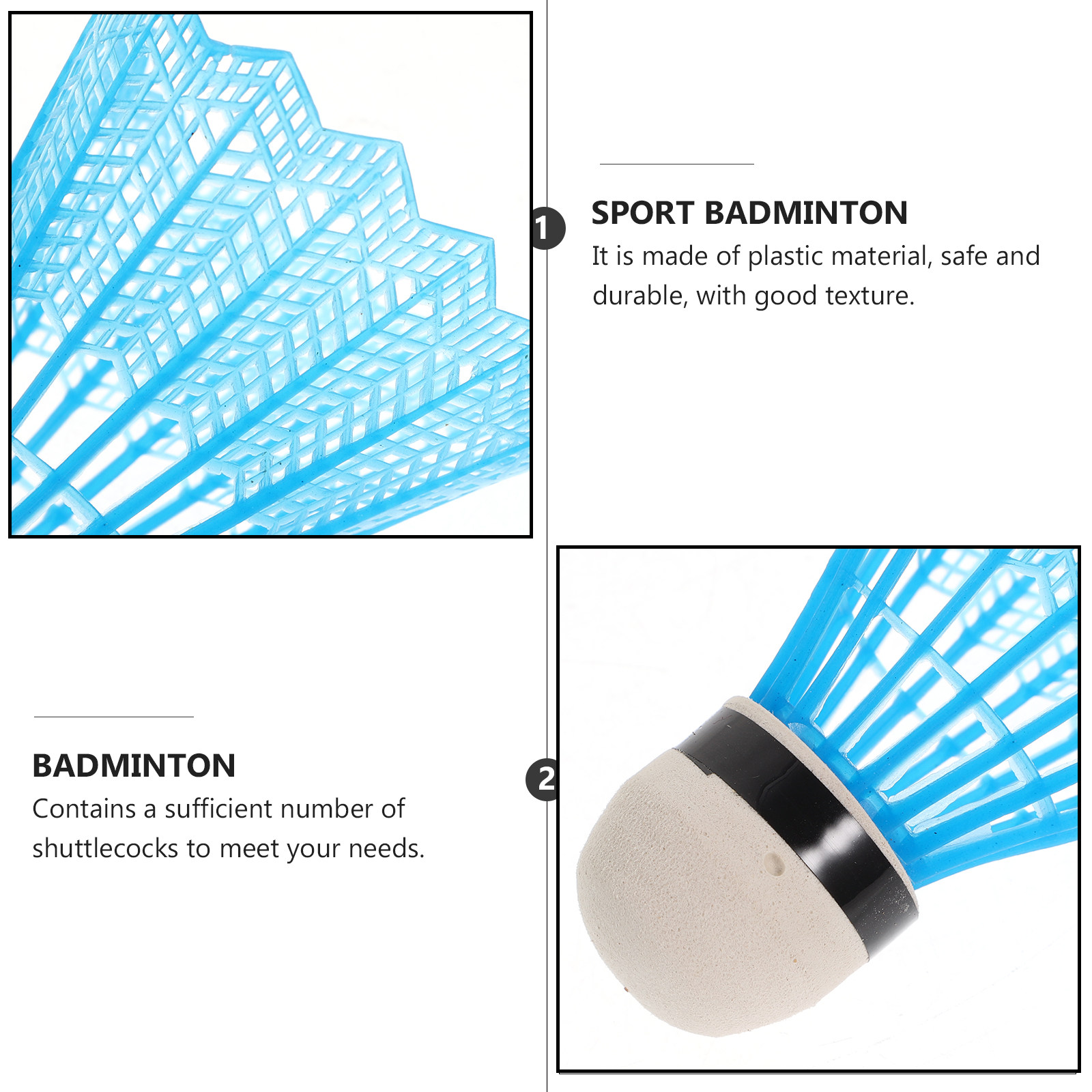12 Pcs Badminton Shuttlecocks  - Badminton Nylon Shuttlecock recension och pris