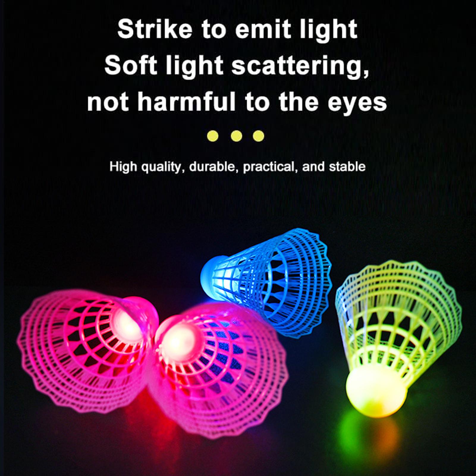 3Pcs LED Badminton Ball Glowin - Badminton Nylon Shuttlecock recension och pris