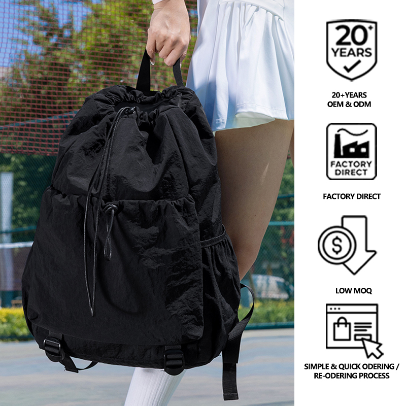 Custom Logo Drawstring Sports  - Badminton Logo recension och pris