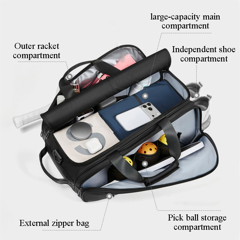 Tennis Bag, Large Capacity, Li - Badminton Fun recension och pris