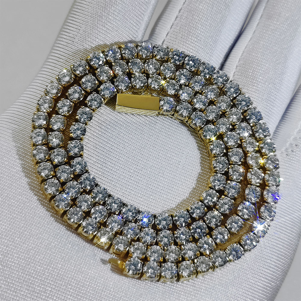 Hip Hop Jewelry 4mm Zircon Cha - Badminton Logo recension och pris