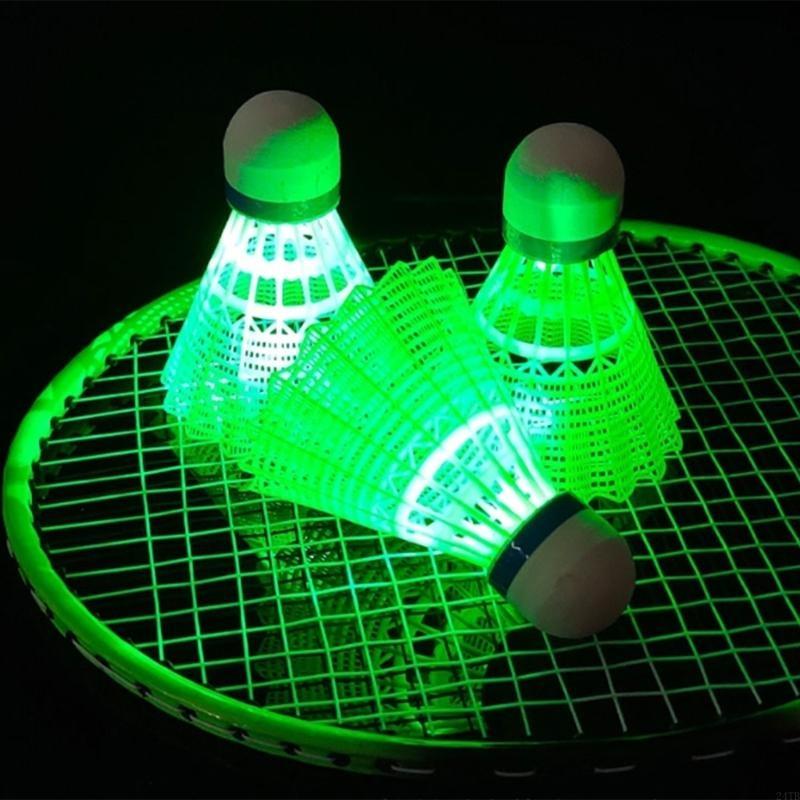 4Pcs Sports Training LED Badmi - Badminton Nylon Shuttlecock recension och pris