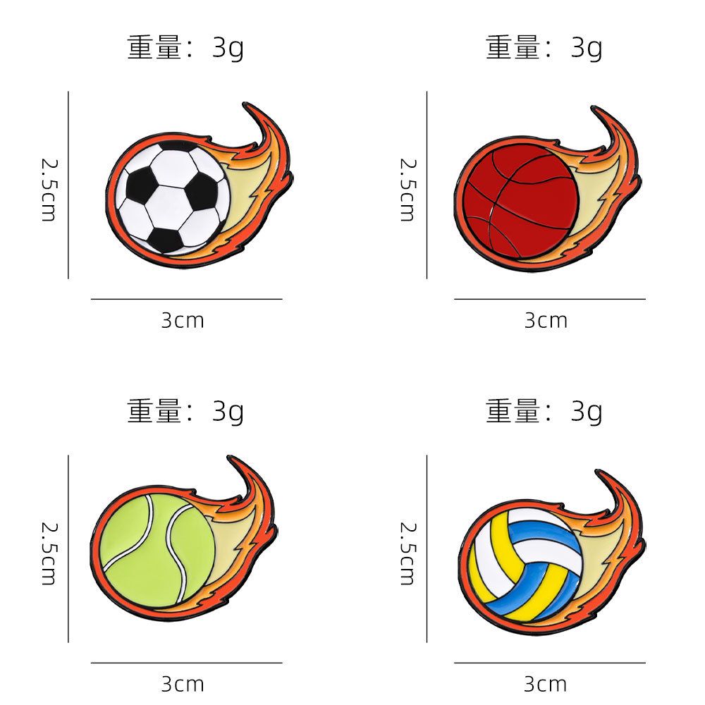 New Cute Hot Fire Football Bas - Badminton Logo recension och pris