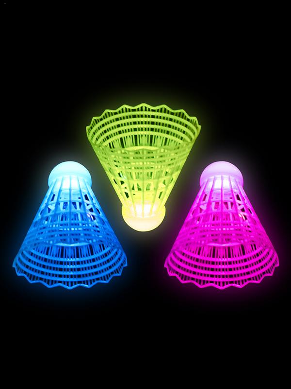 3pcs LED Badminton LuminousBad - Badminton Nylon Shuttlecock recension och pris